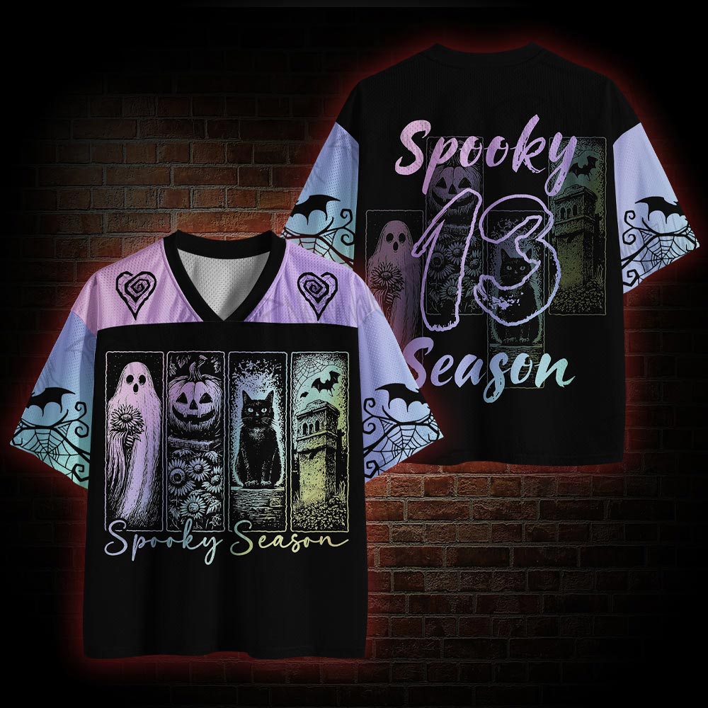 Spooky Season Cat Mesh Jersey