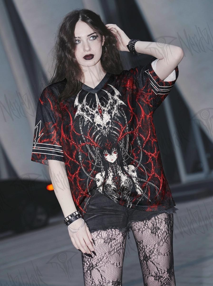 Thorn Blood Anime Maiden Mesh Jersey