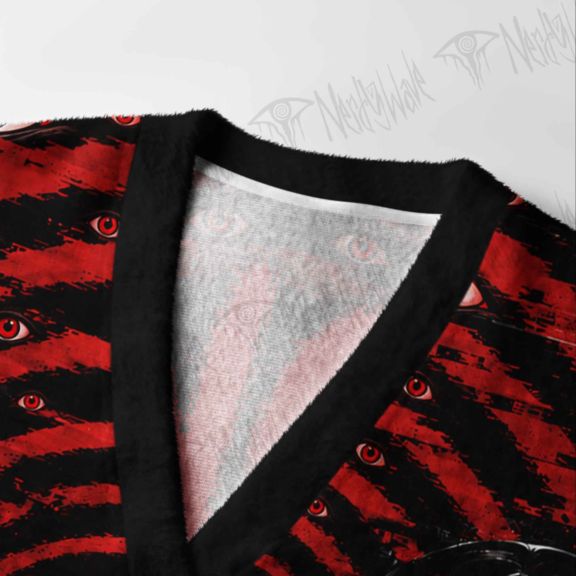 No Escape Anime Horror Swirl Cardigan Sweater
