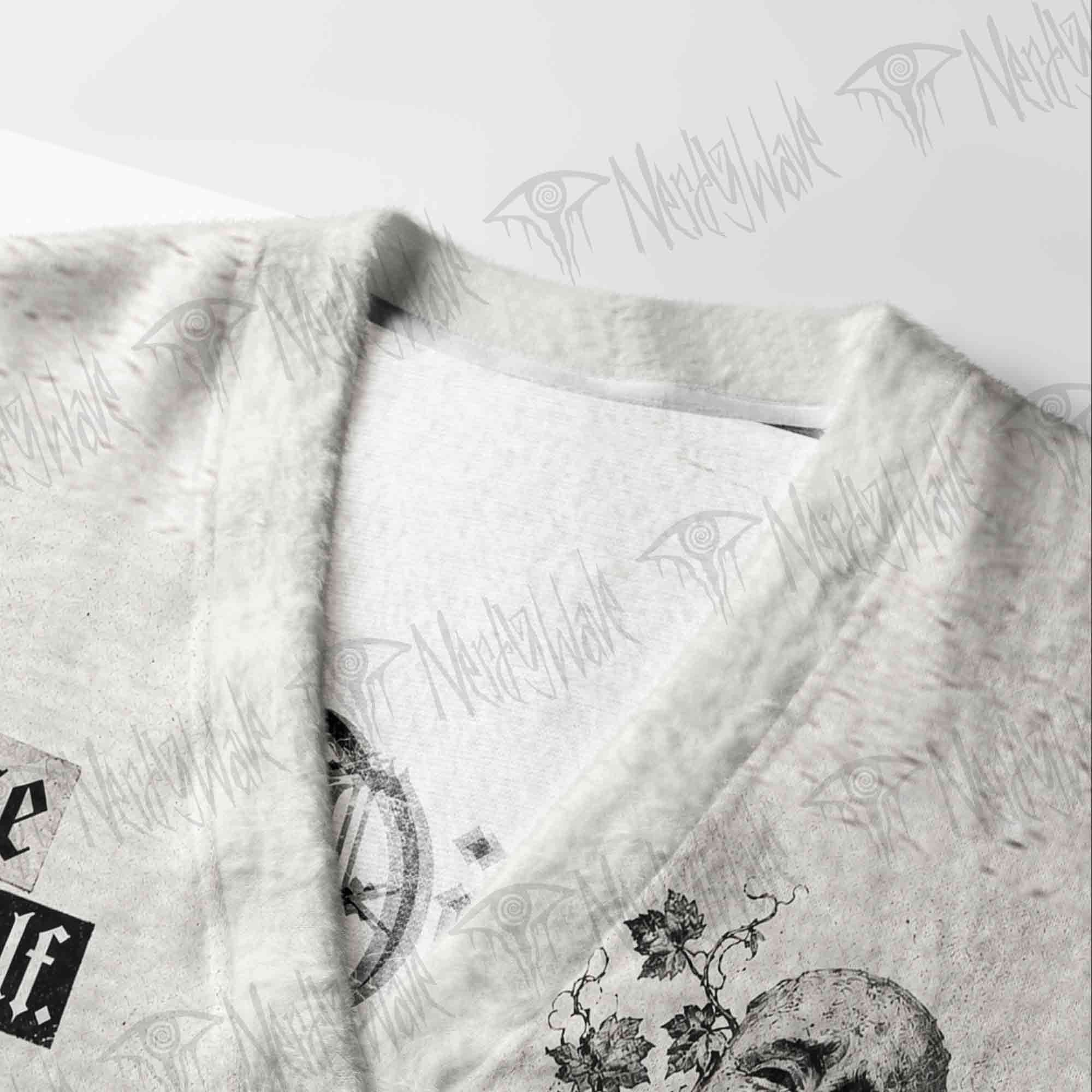 Dionysus Greek God Vine Print Cardigan Sweater