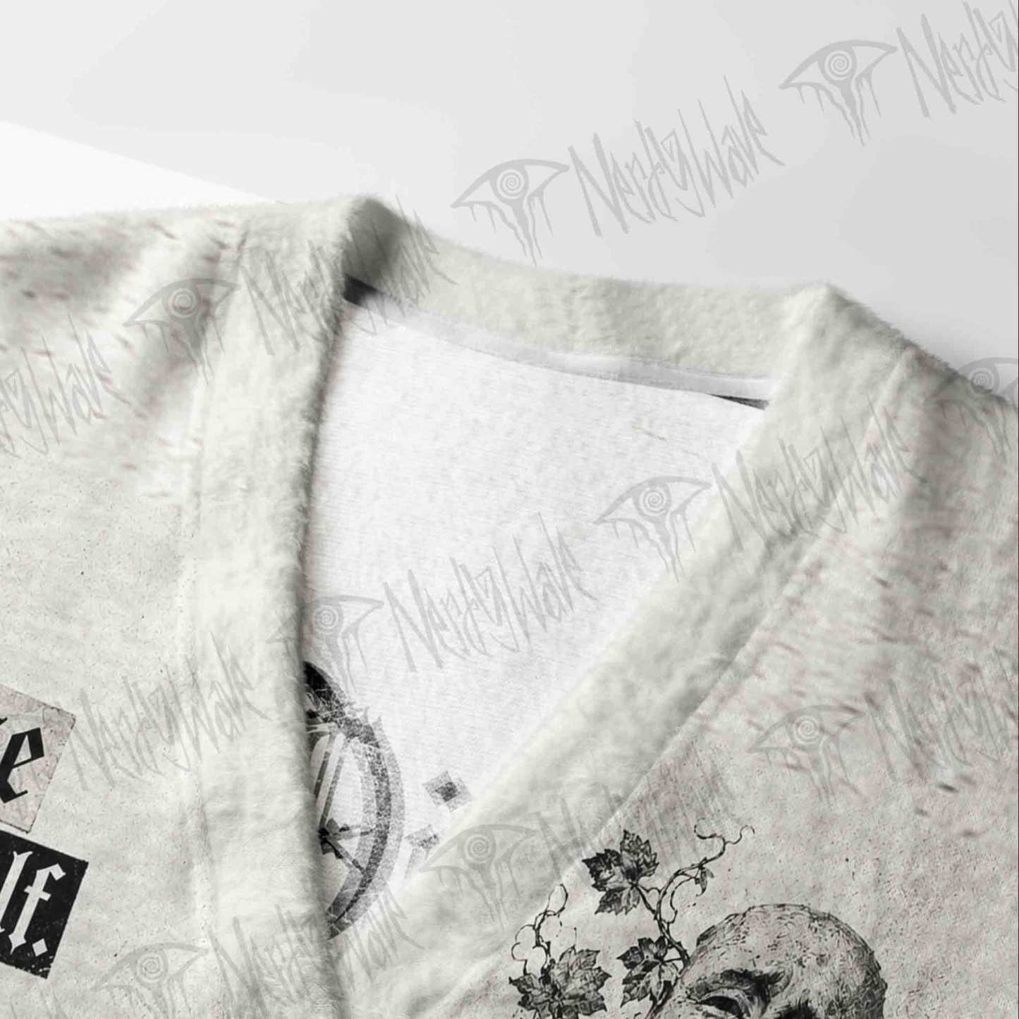 Dionysus Greek God Vine Print Cardigan Sweater