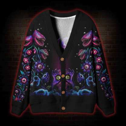 Carnivorous Garden Cardigan Sweater