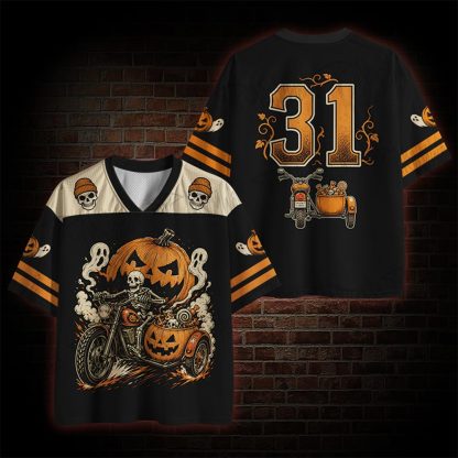 Pumpkin Ghost Rider Mesh Jersey