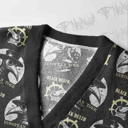 Black Death European Tour Cardigan Sweater