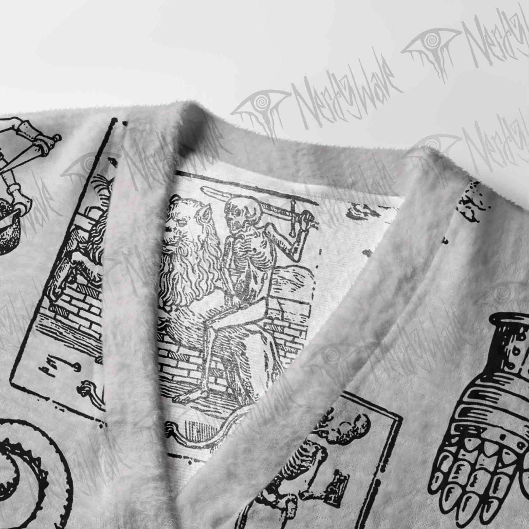 Weird Middle Ages Cardigan Sweater