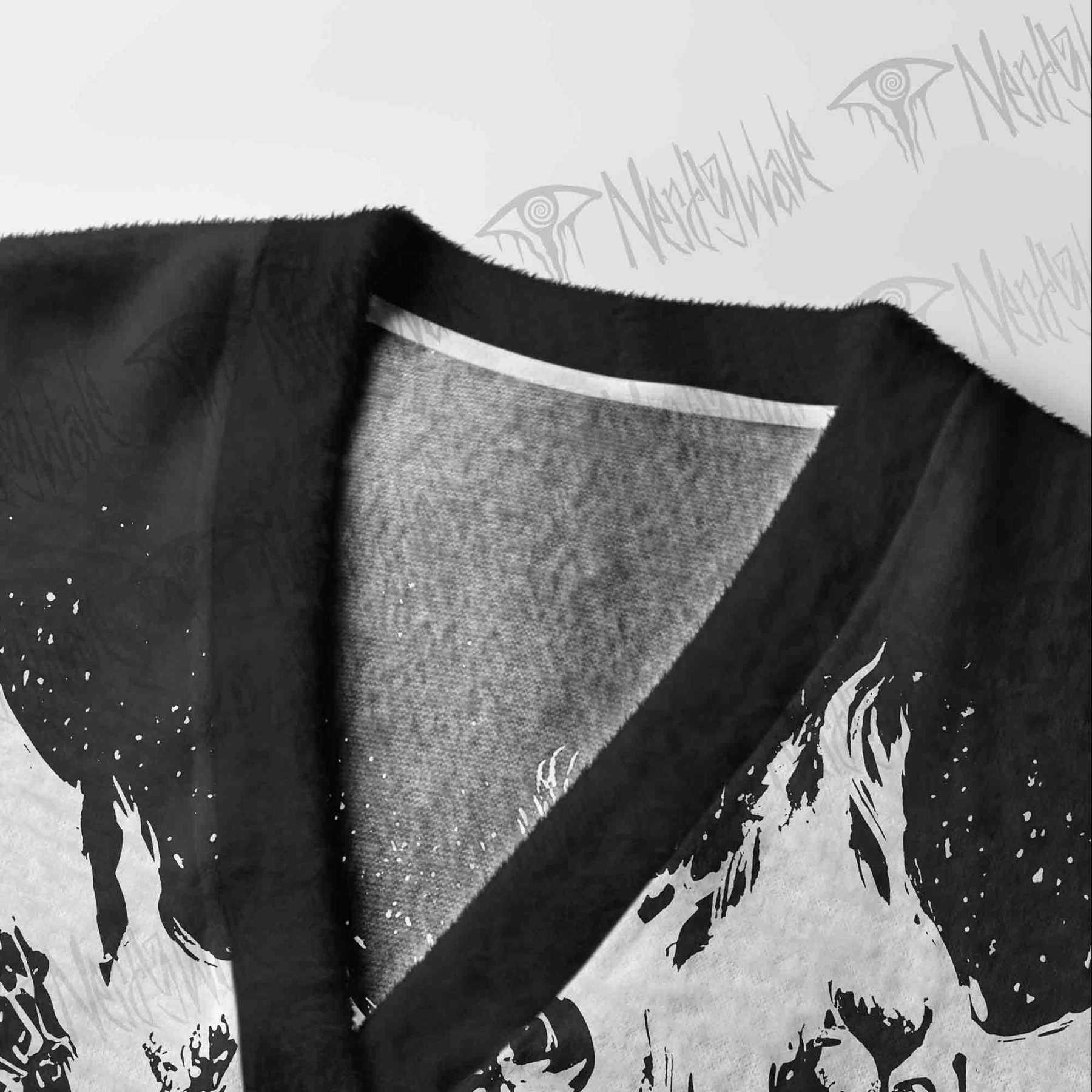 Burning Skeletons Cardigan Sweater