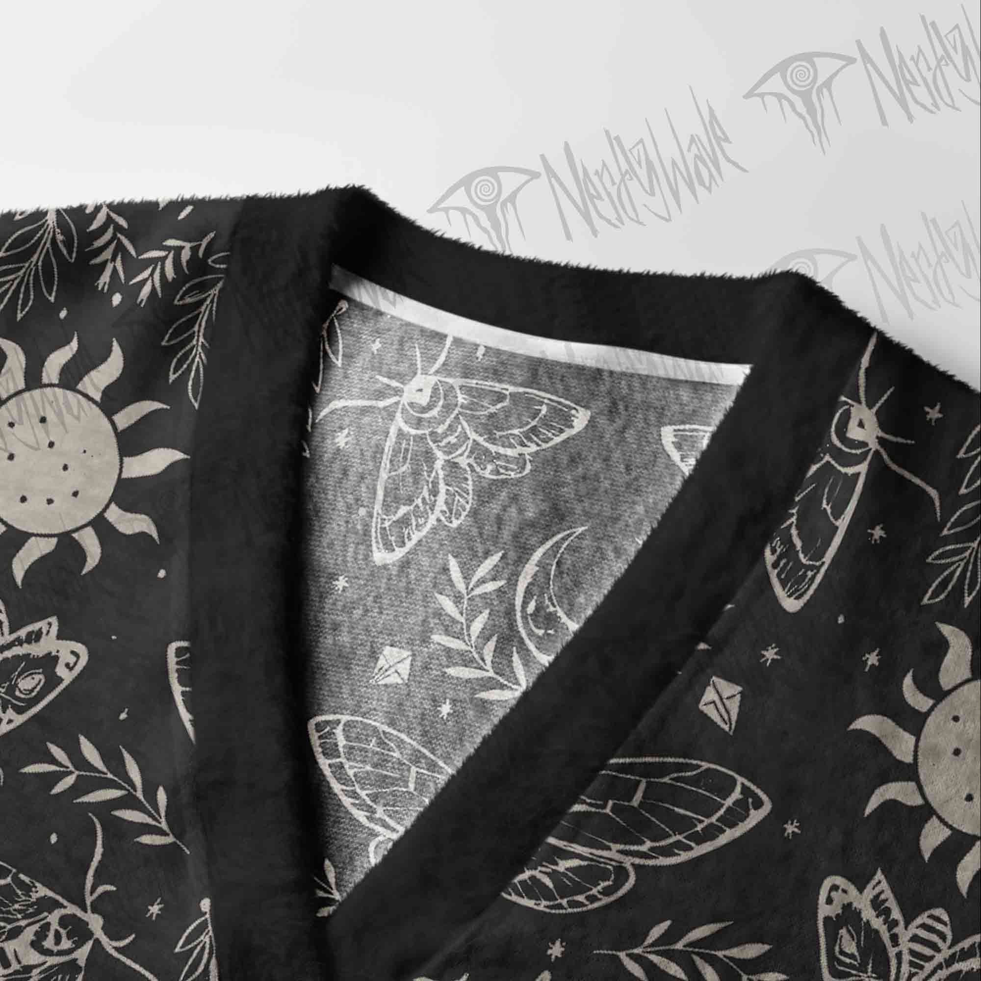 Occult Moth Cardigan Sweater