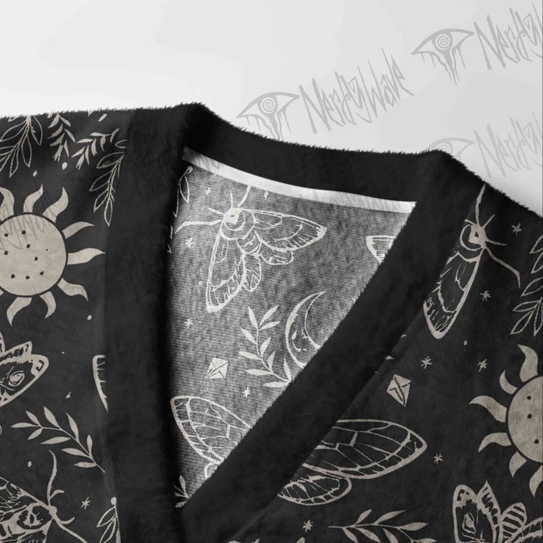 Occult Moth Cardigan Sweater