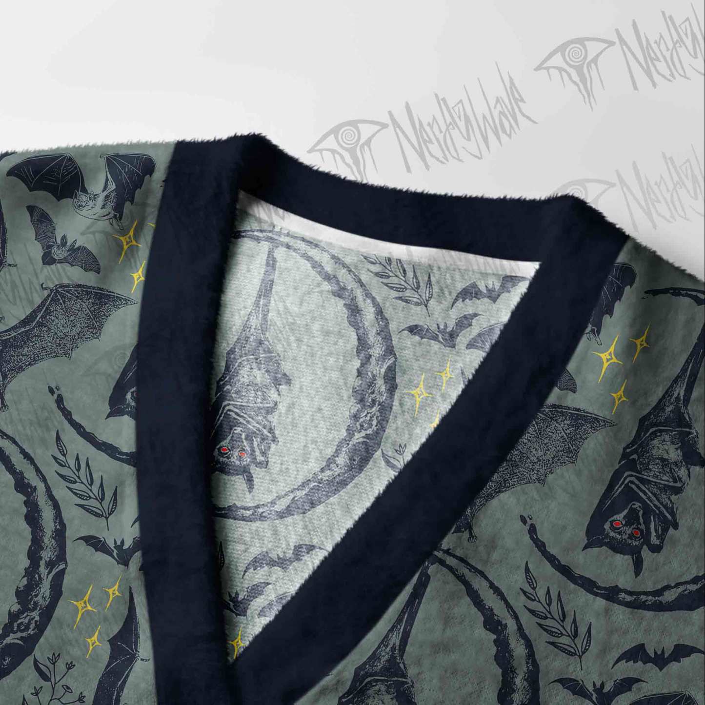 Hanging Bat Cardigan Sweater