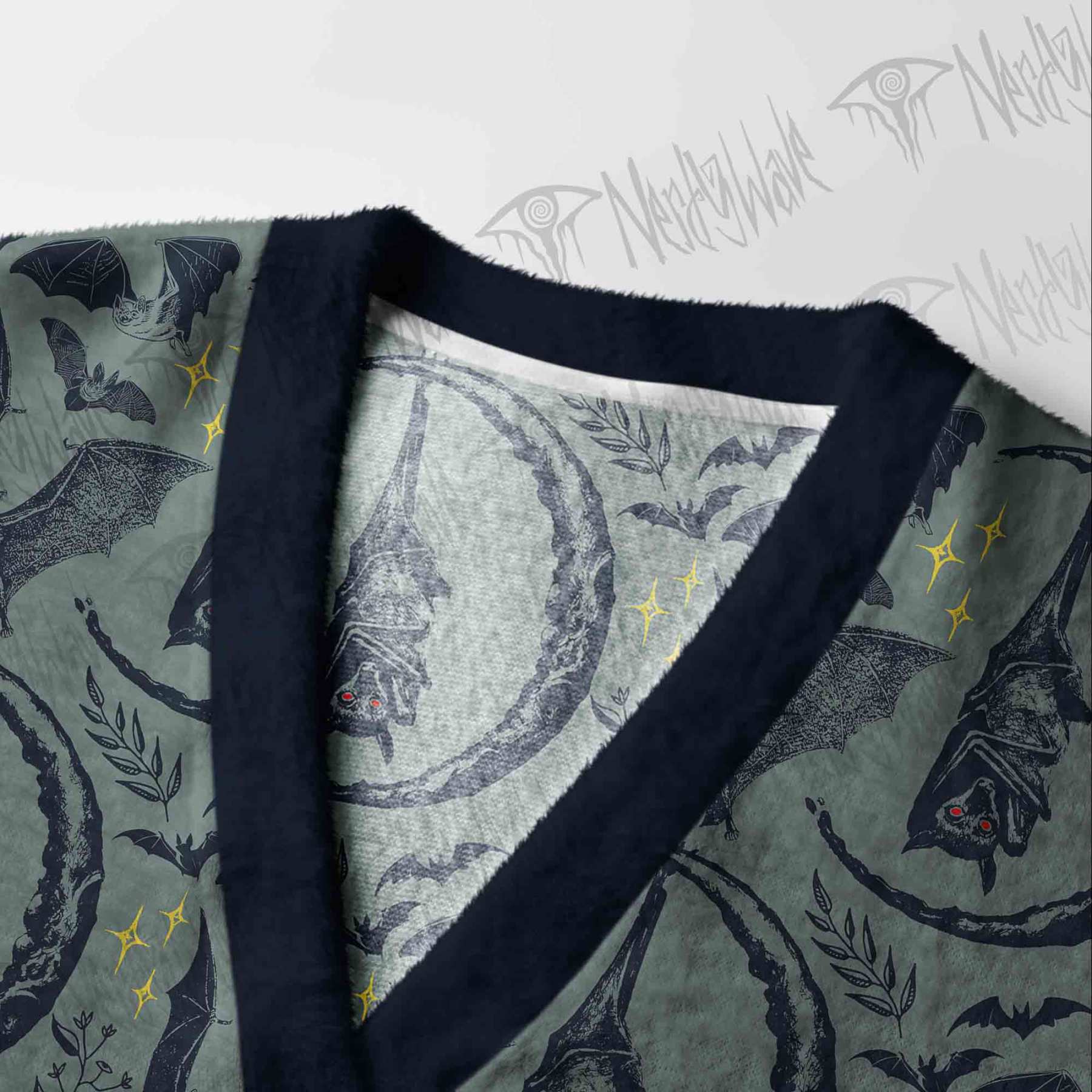Hanging Bat Cardigan Sweater