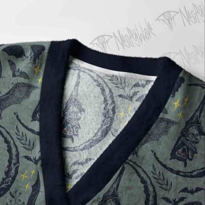 Hanging Bat Cardigan Sweater