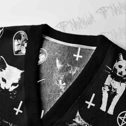 Cats Cardigan Sweater