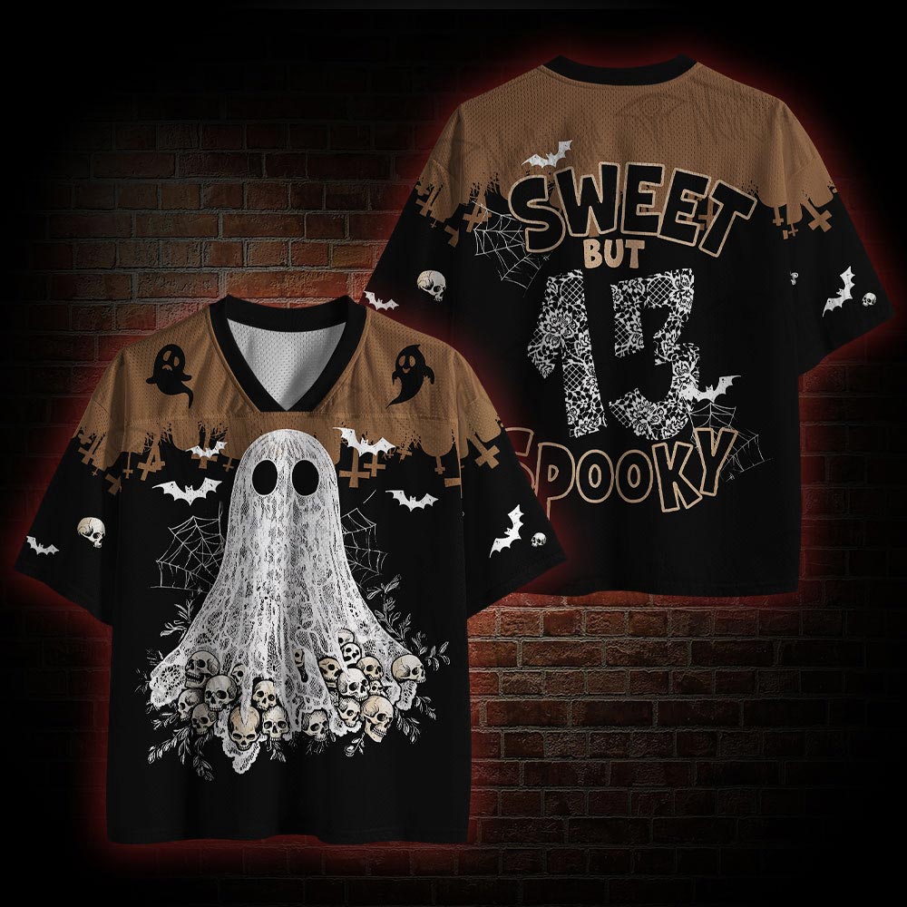 Sweet but Spooky Funny Mesh Jersey