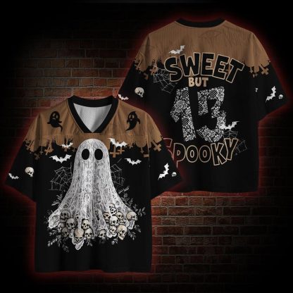 Sweet but Spooky Funny Mesh Jersey