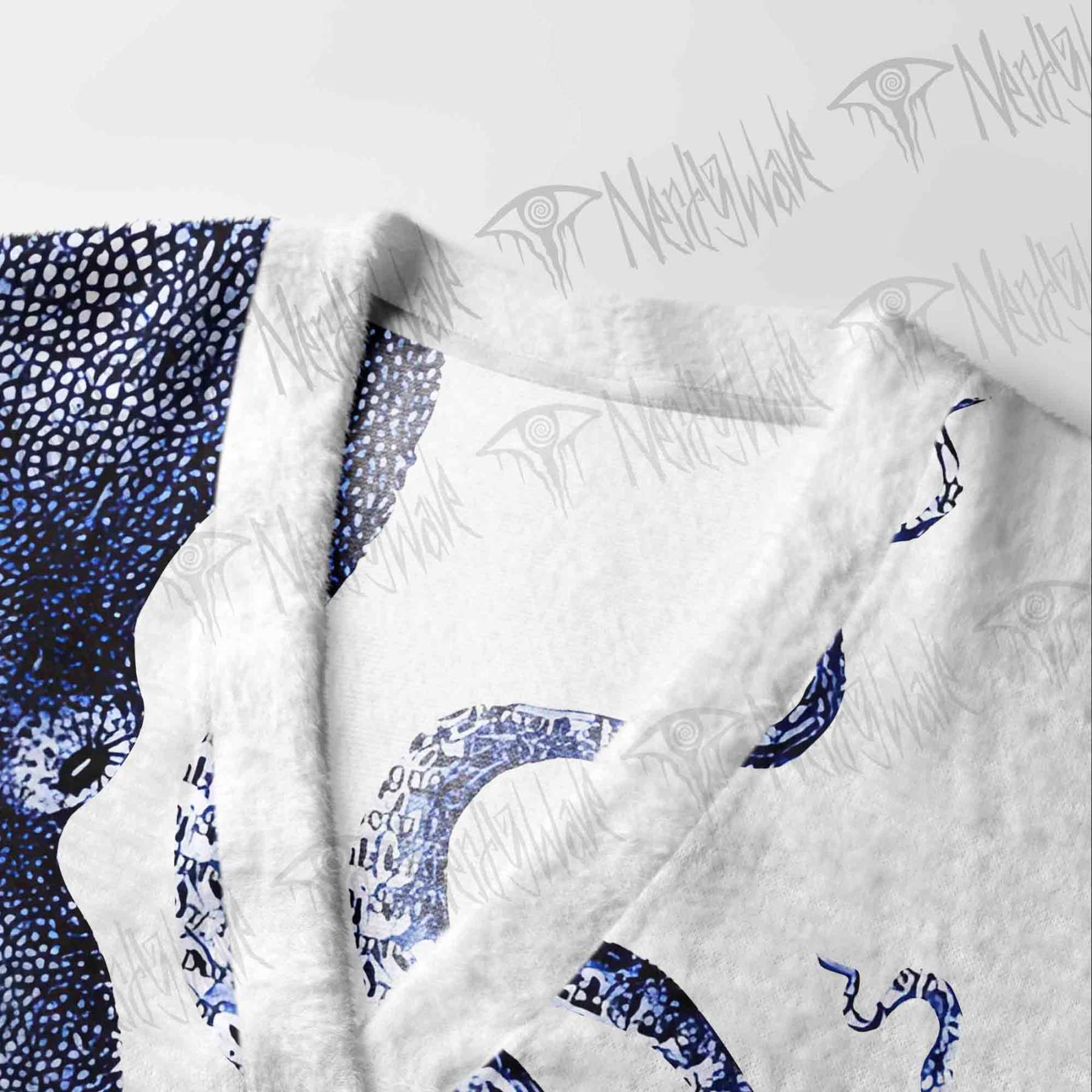 Blue Kraken Octopus Cardigan Sweater
