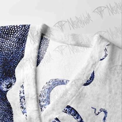 Blue Kraken Octopus Cardigan Sweater
