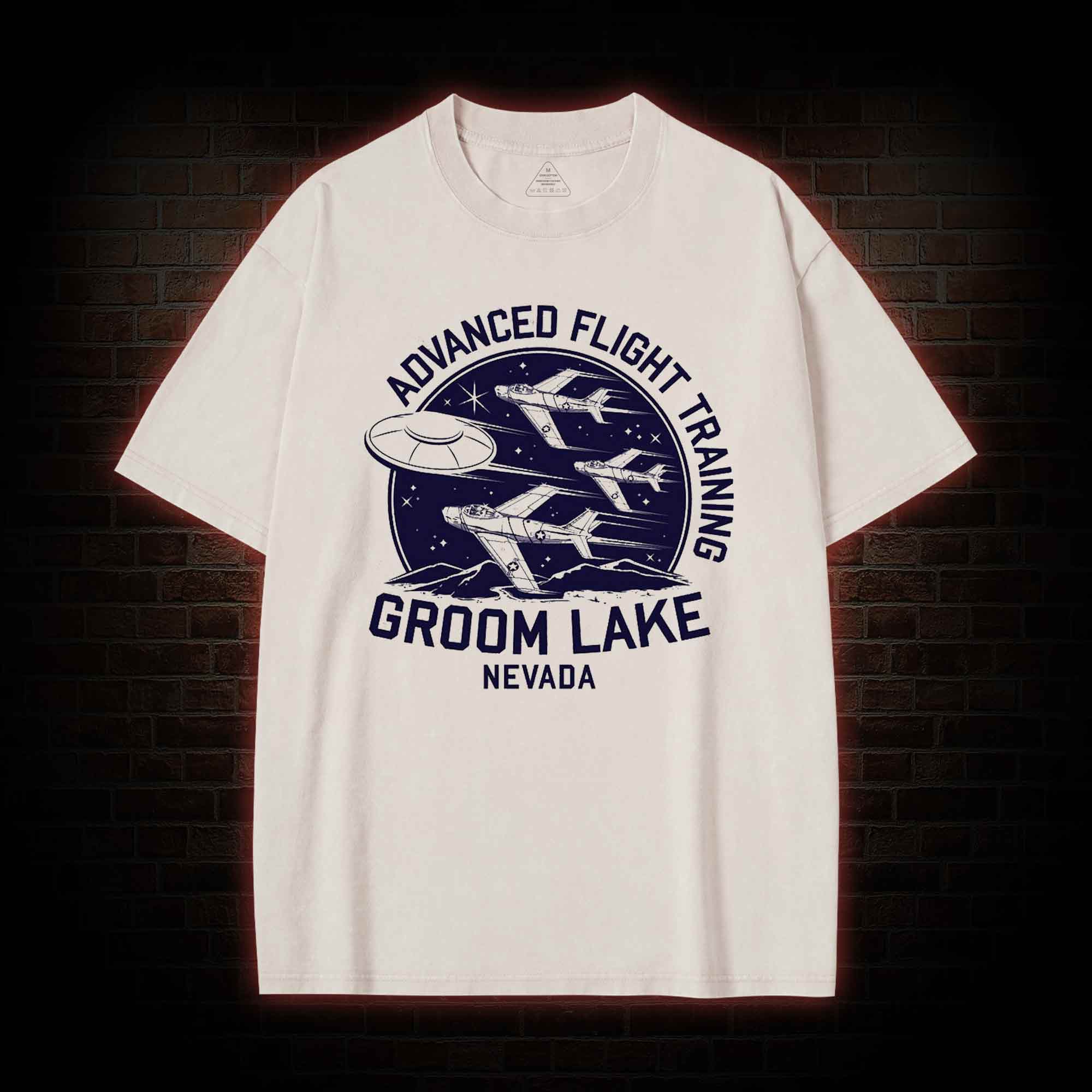Groom Lake Advanced Flight Training Washed T-shirt