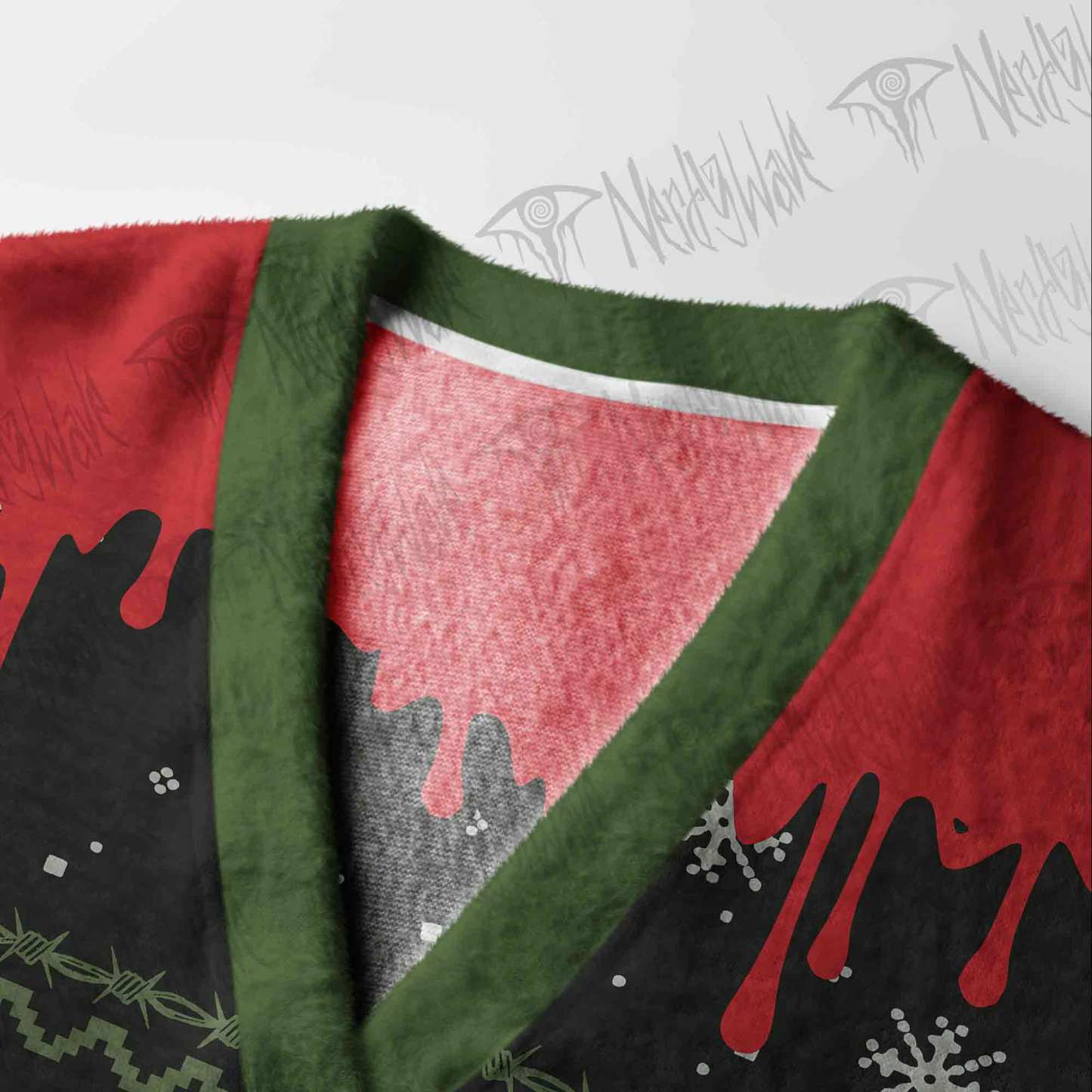 Zombie Santa Cardigan Sweater