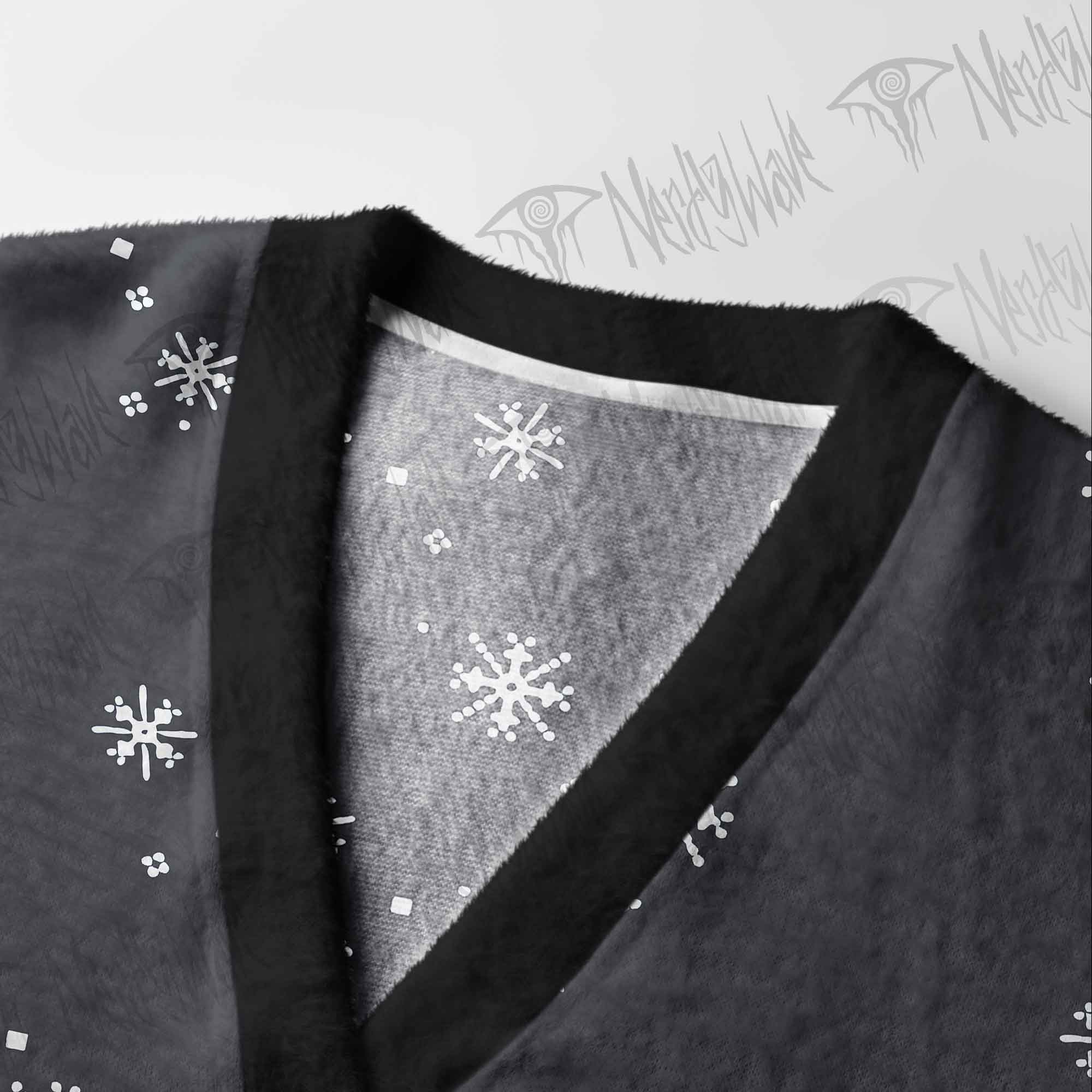 Angry Snowman Cardigan Sweater