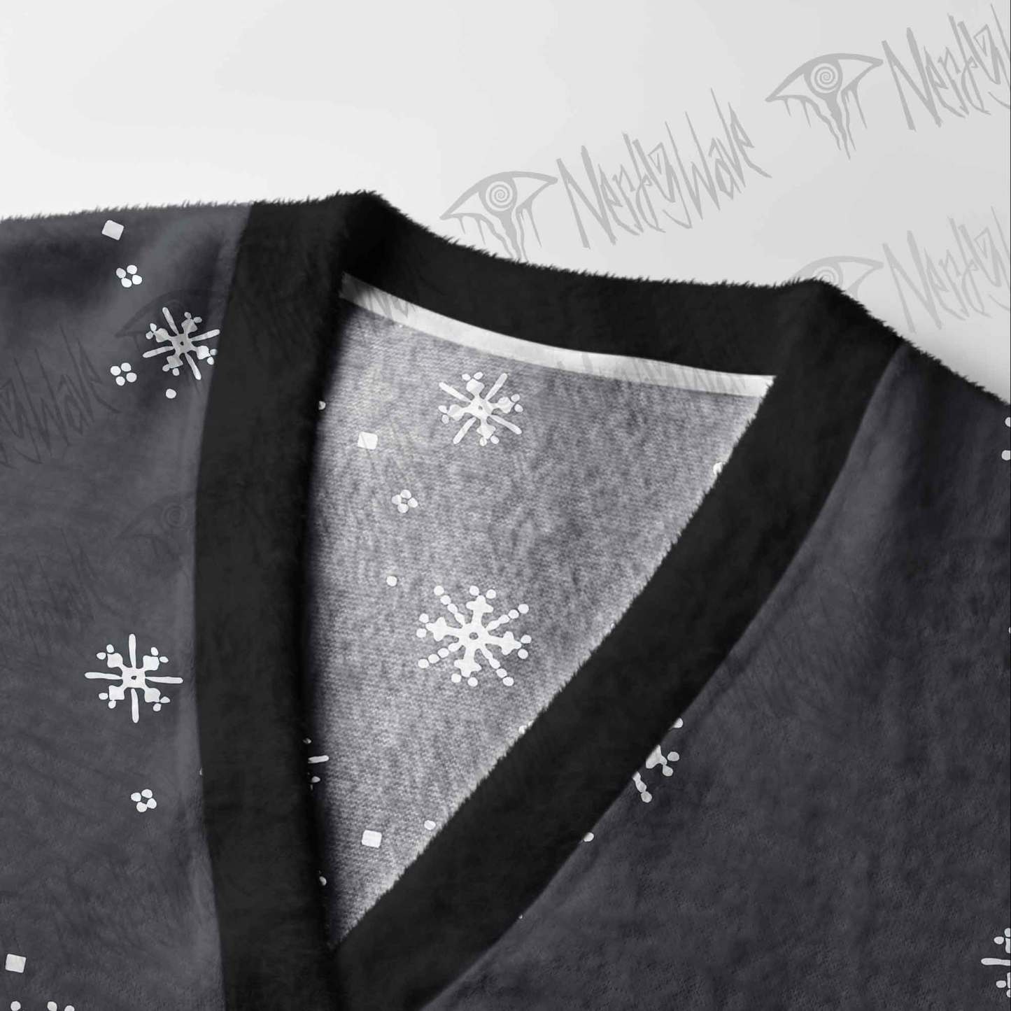 Angry Snowman Cardigan Sweater