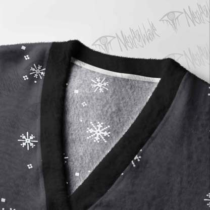 Angry Snowman Cardigan Sweater