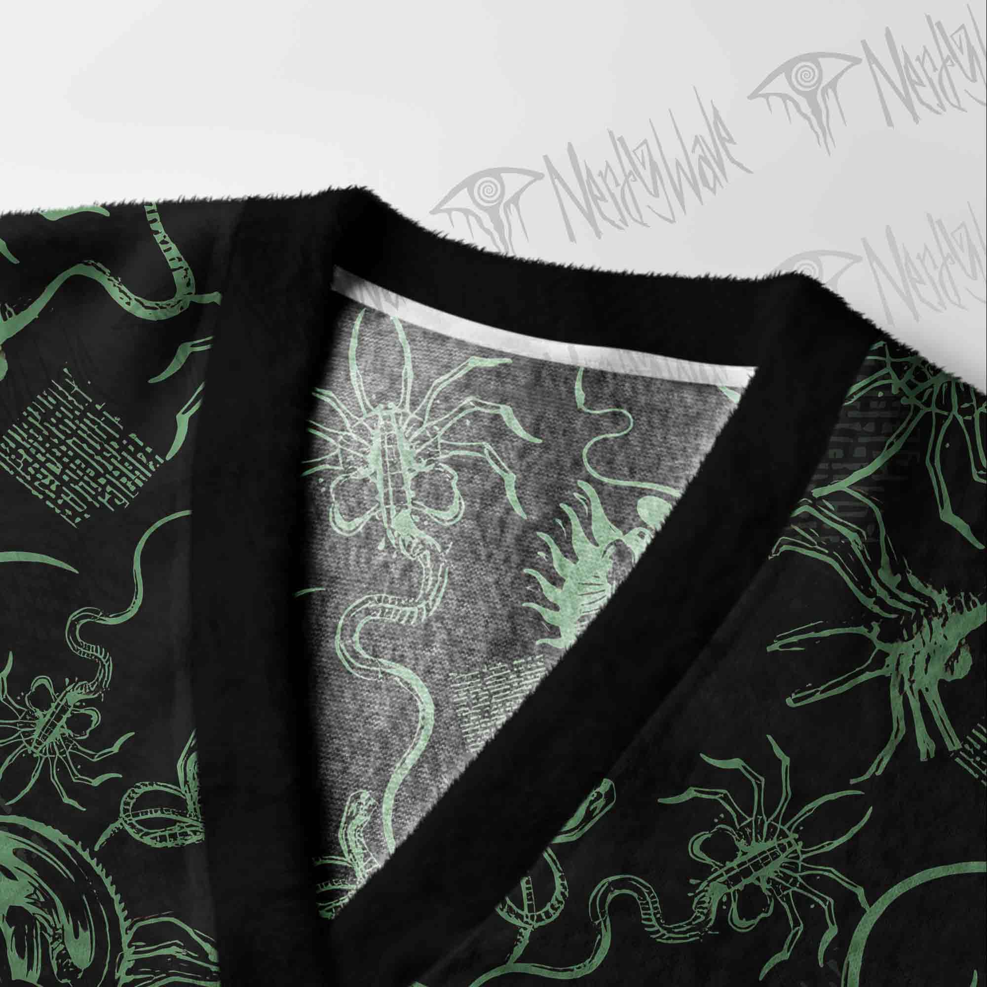 Alien Delivery Guy Cardigan Sweater