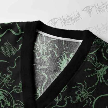 Alien Delivery Guy Cardigan Sweater