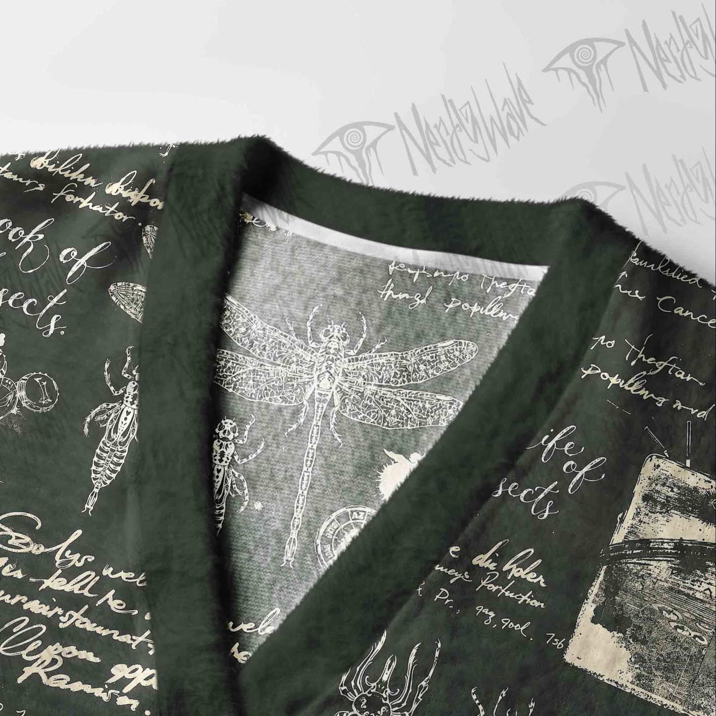 Retro Insects Cardigan Sweater