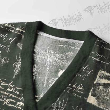 Retro Insects Cardigan Sweater