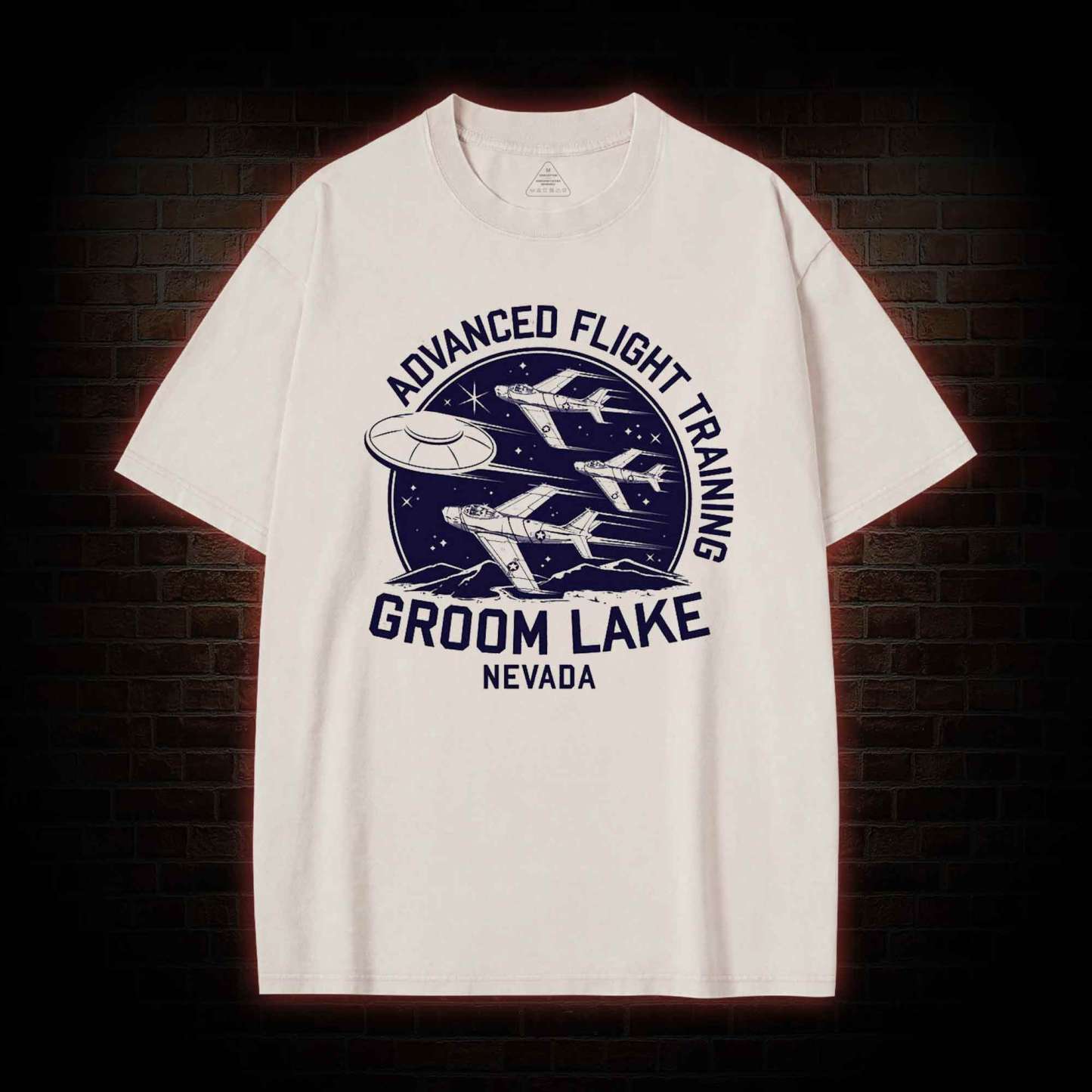 Groom Lake Advanced Flight Training Washed T-shirt