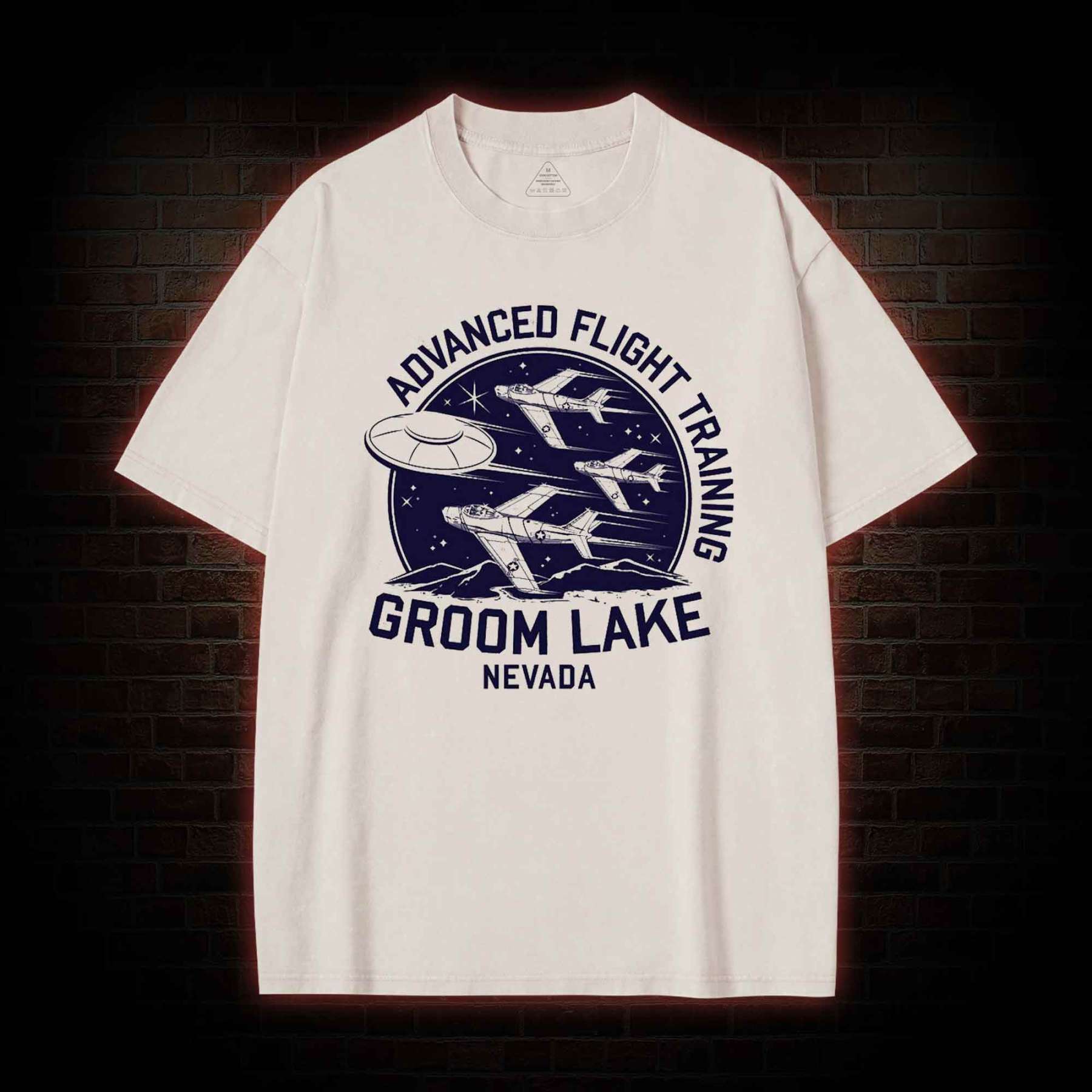 Groom Lake Advanced Flight Training Washed T-shirt