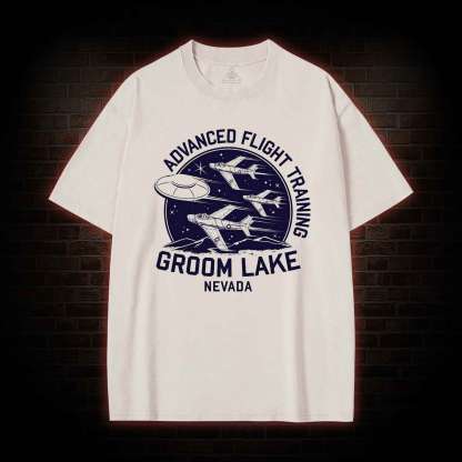 Groom Lake Advanced Flight Training Washed T-shirt