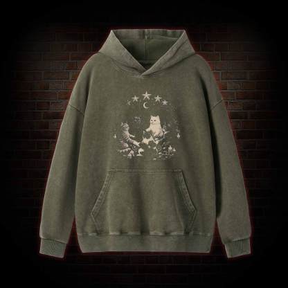 Cat Ritual Washed Hoodie