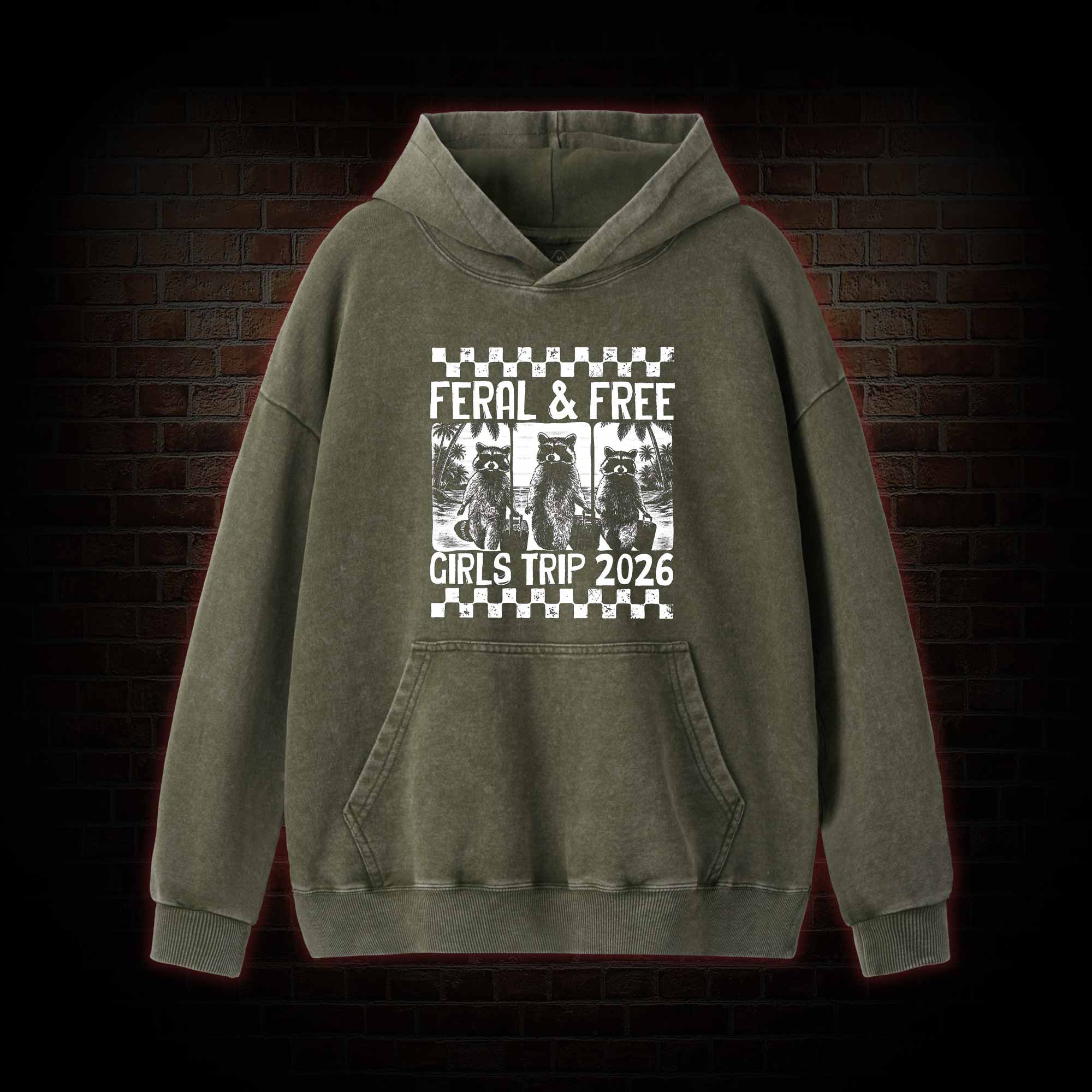 Feral & Free Washed Hoodie