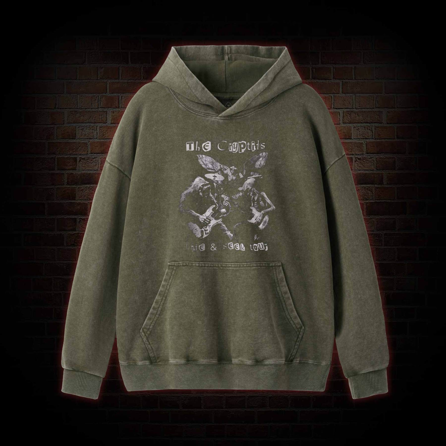 Cryptids Hide & Seek Tour Washed Hoodie