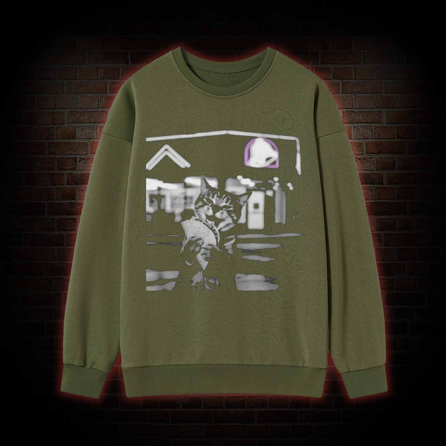 Funny Cat Eating Taco Sweatshirt