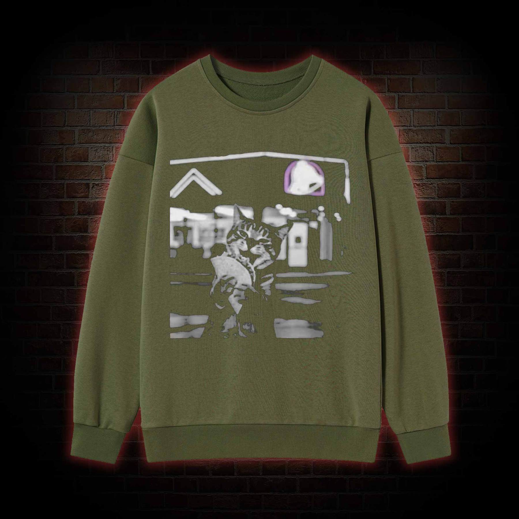 Funny Cat Eating Taco Sweatshirt