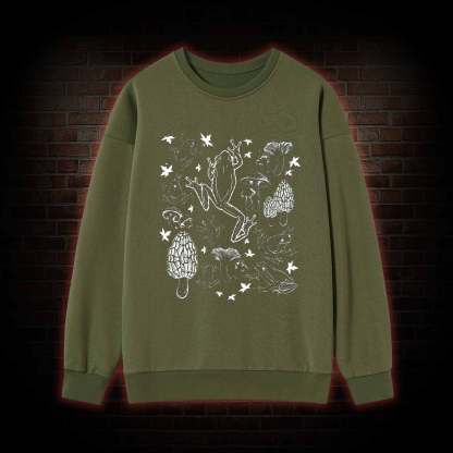 Frogs and Mushrooms Vintage Sweatshirt