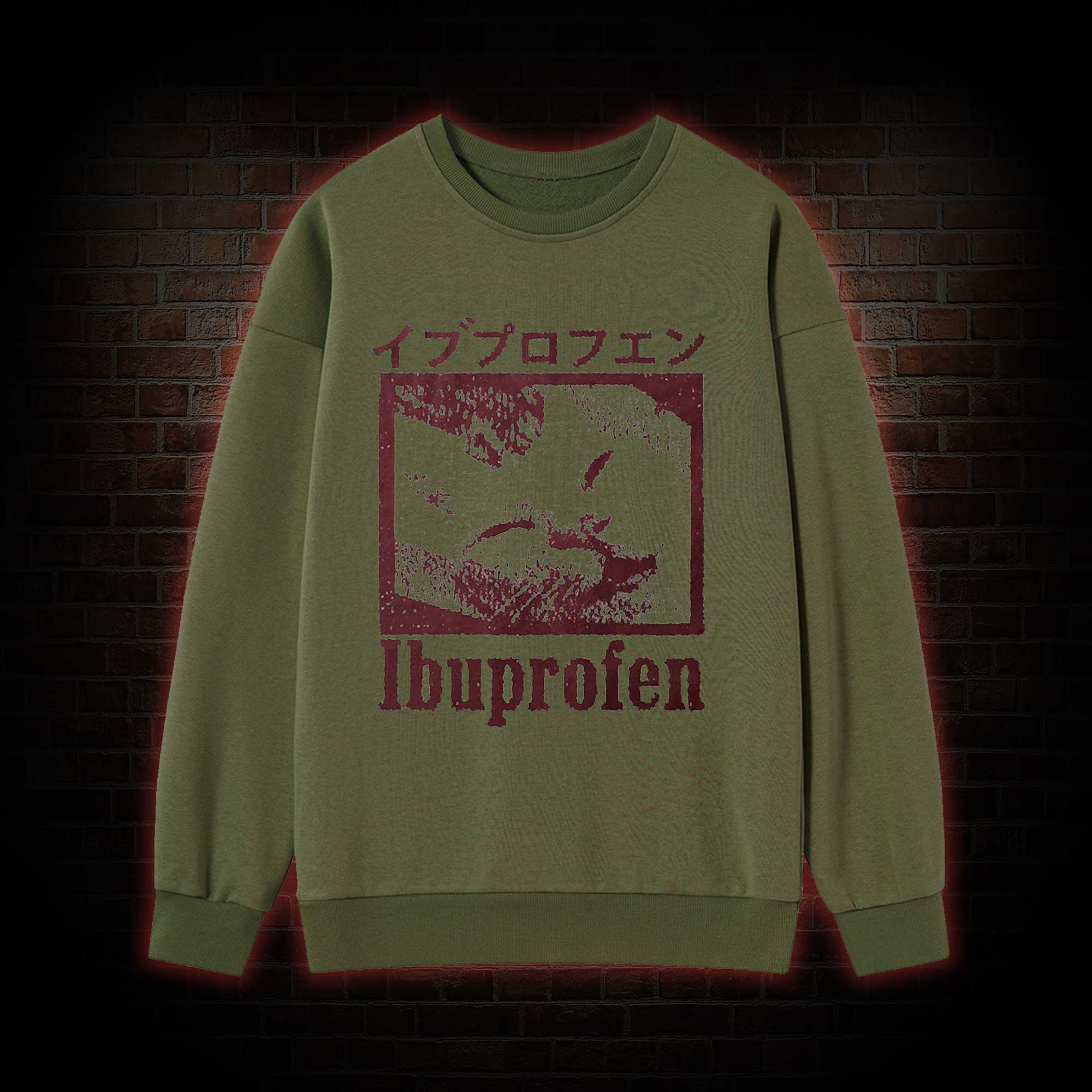 Ibuprofen Cat Meme Sweatshirt