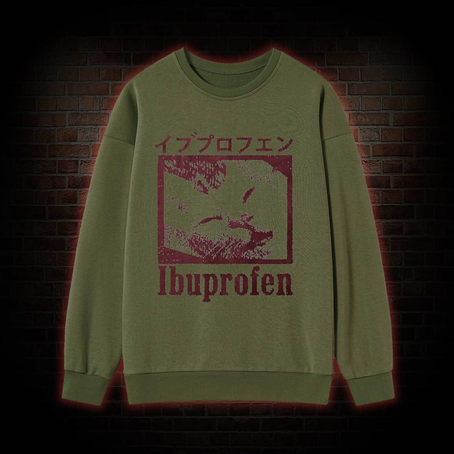 Ibuprofen Cat Meme Sweatshirt
