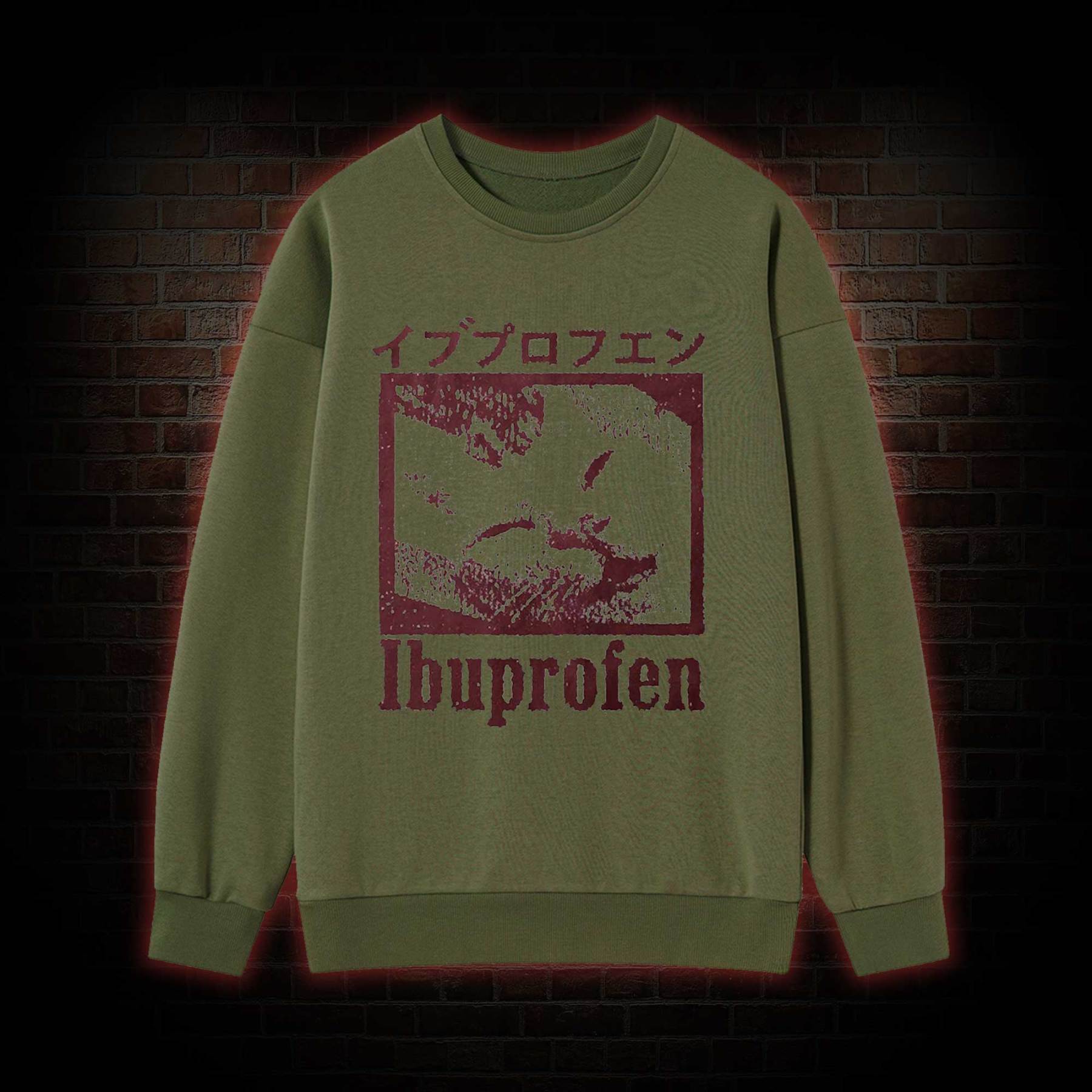 Ibuprofen Cat Meme Sweatshirt