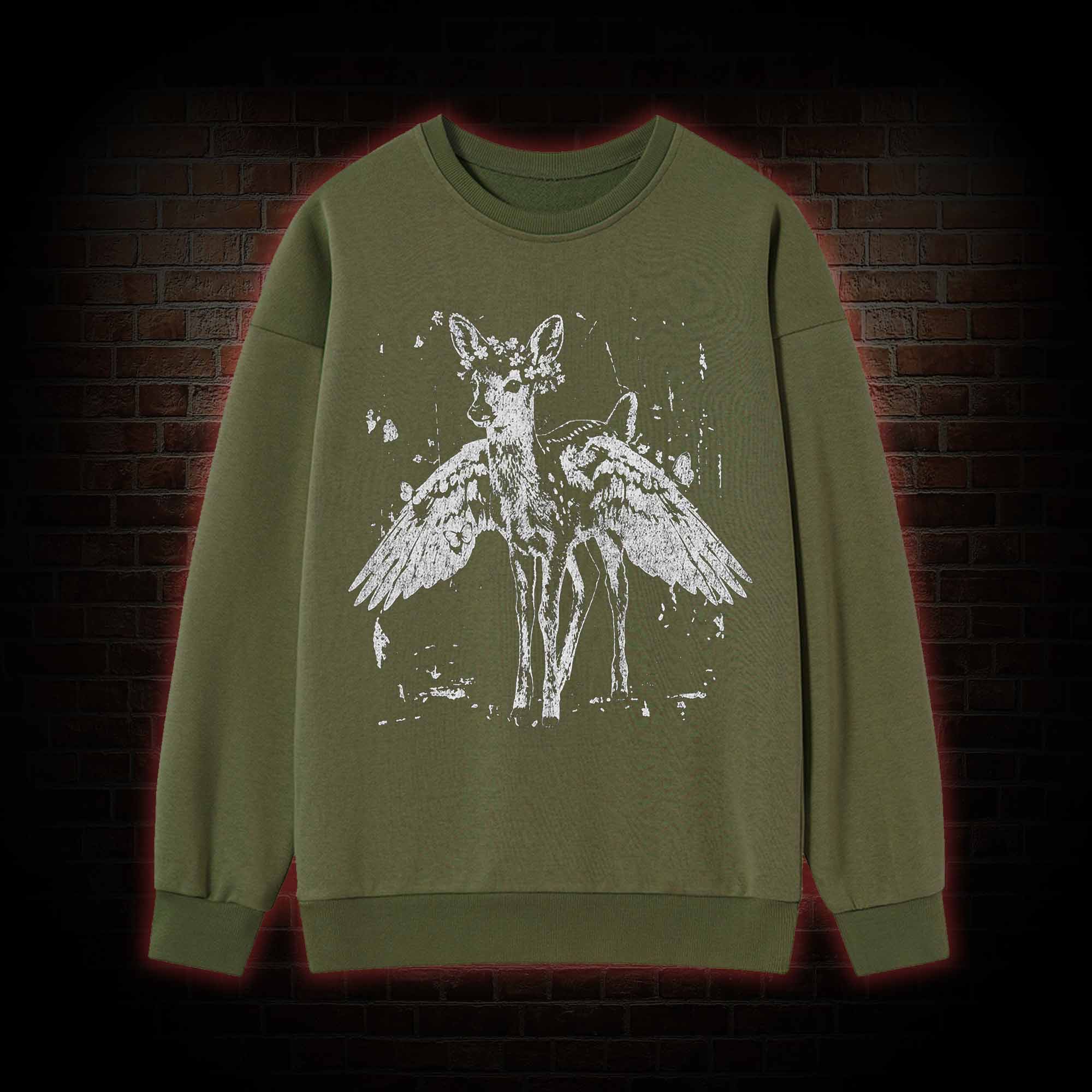 Winged Fawn Sweatshirt
