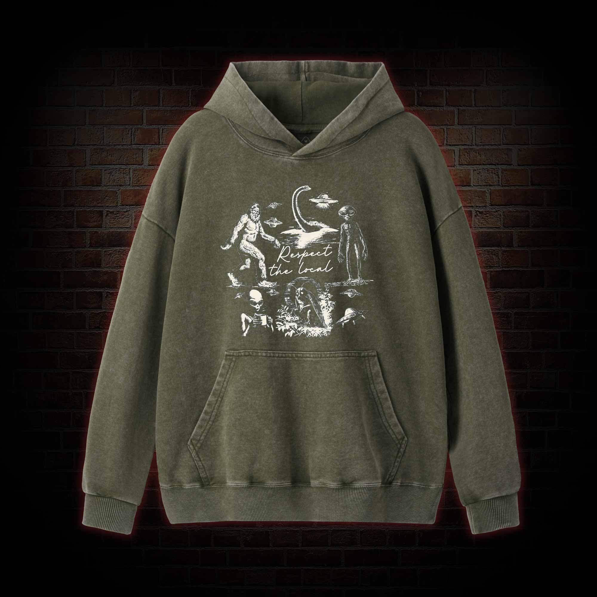 Respect the Local Washed Hoodie