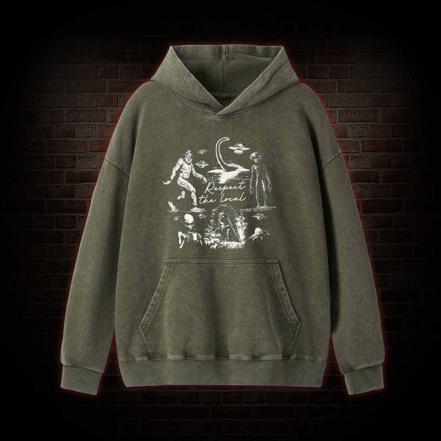 Respect the Local Washed Hoodie