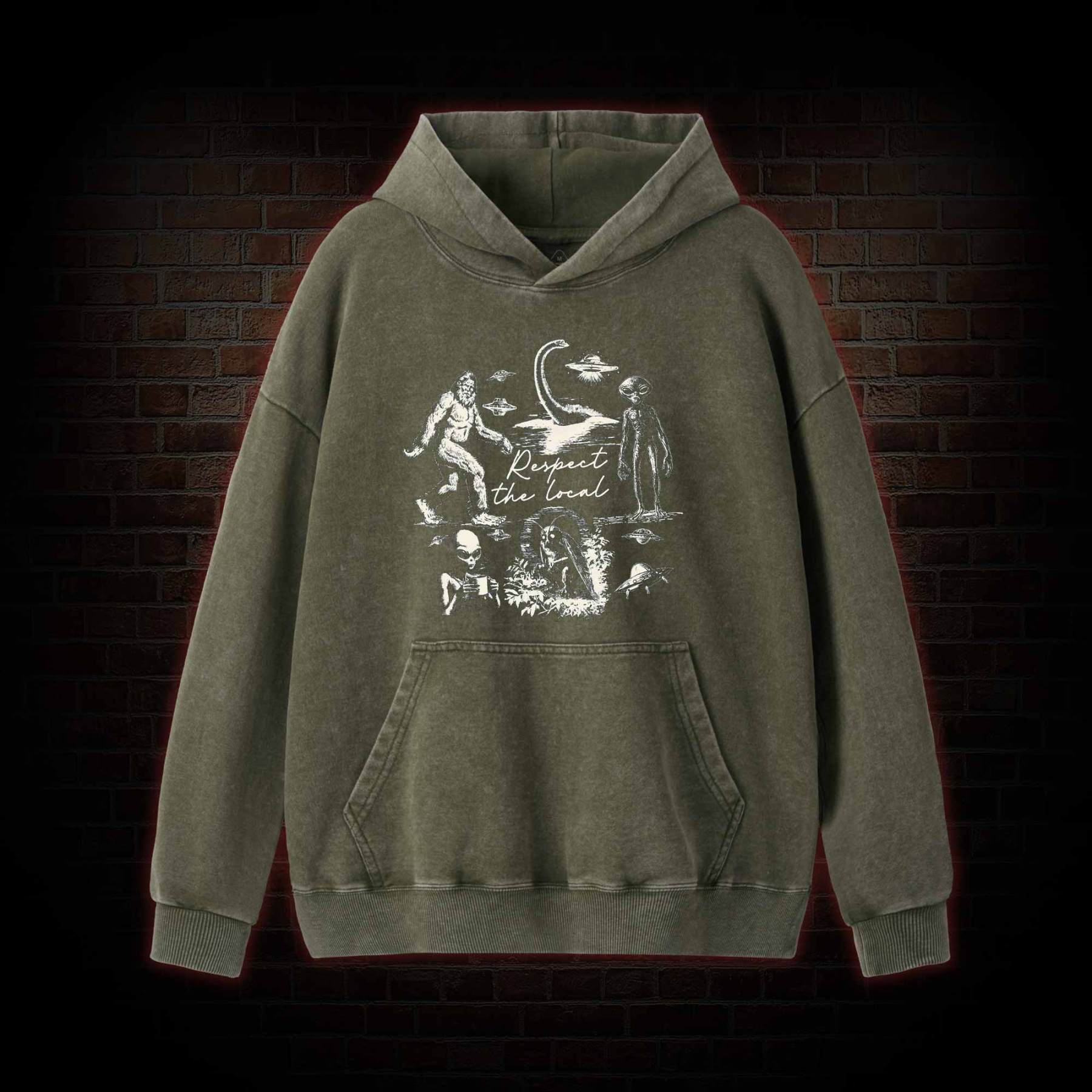 Respect the Local Washed Hoodie