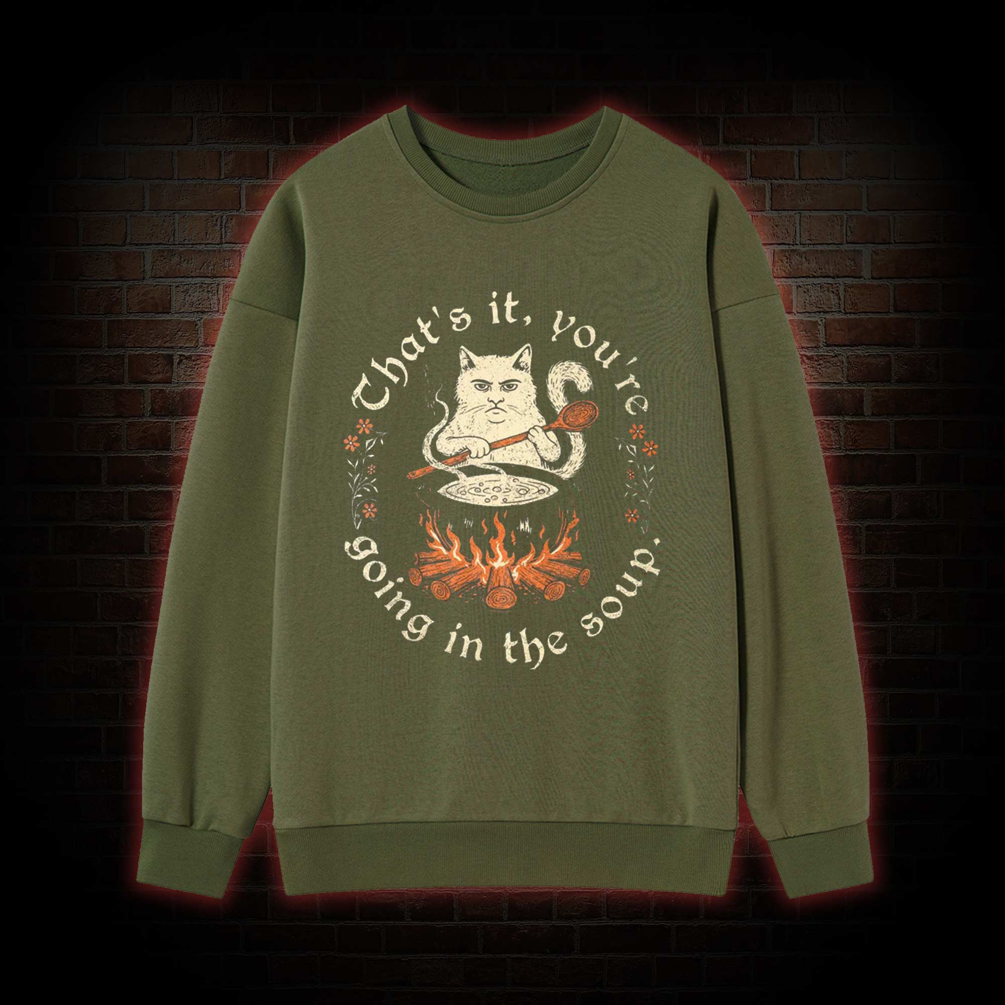 Weird Medieval Cat Sweatshirt