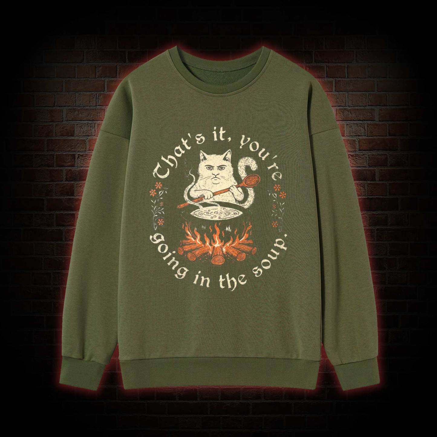Weird Medieval Cat Sweatshirt