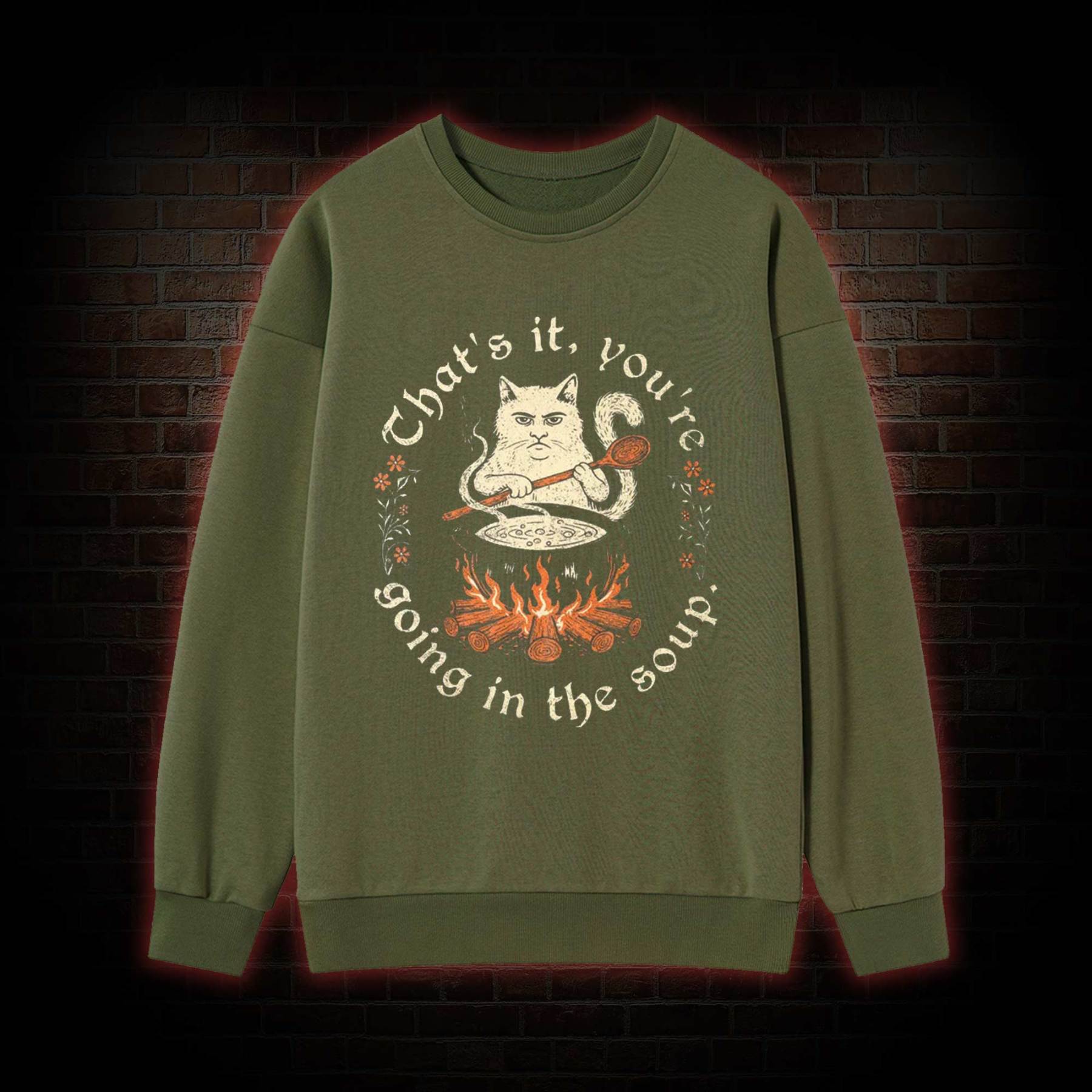 Weird Medieval Cat Sweatshirt