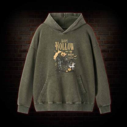 Comfort Colors Sleepy Hollow Halloween Washed Hoodie