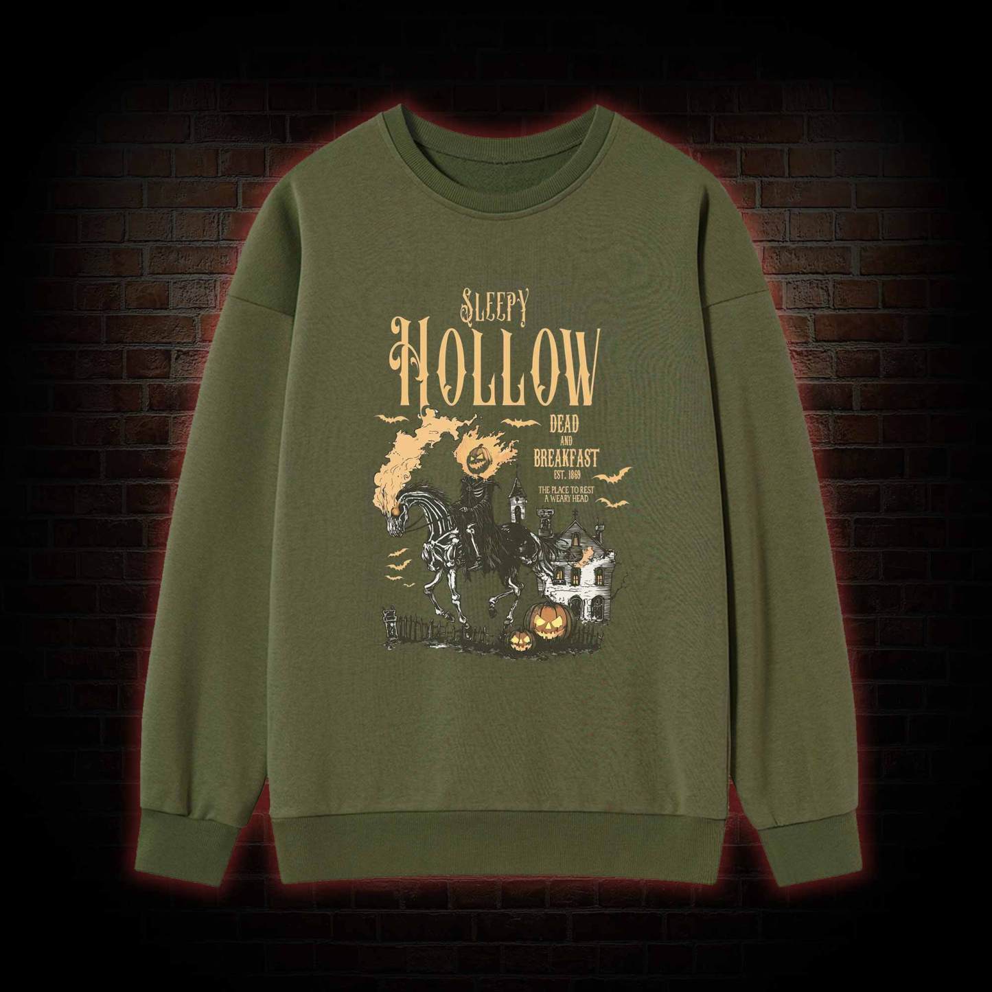 Comfort Colors Sleepy Hollow Halloween Sweatshirt